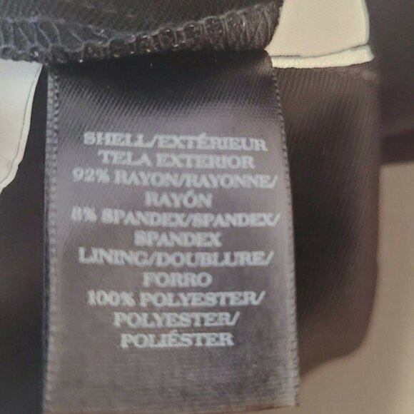 Ann Taylor Black Jersey Button Accent Jersey Midi Dress Size 0 Petite - Picture 10 of 12